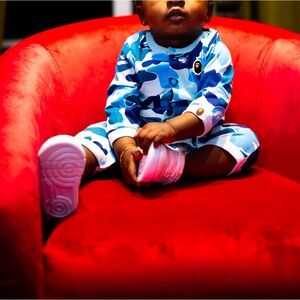 Bape Blue Camo Kids One Piece